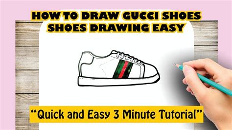 gucci drawing shoes